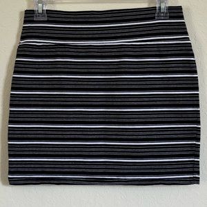 Cotton On Black & White Striped Skirt. Size S